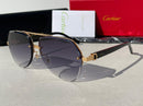 Gold Panthere De Cartier shape lll Sunglasses
