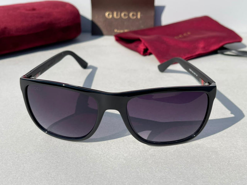 GUCCI SUNGLASSES black tricolore