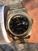 Rolex Daydate Gold with black dial