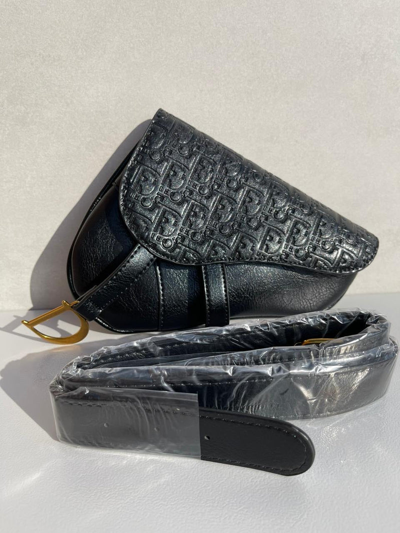 Dior new trendy black leather model women’s bag