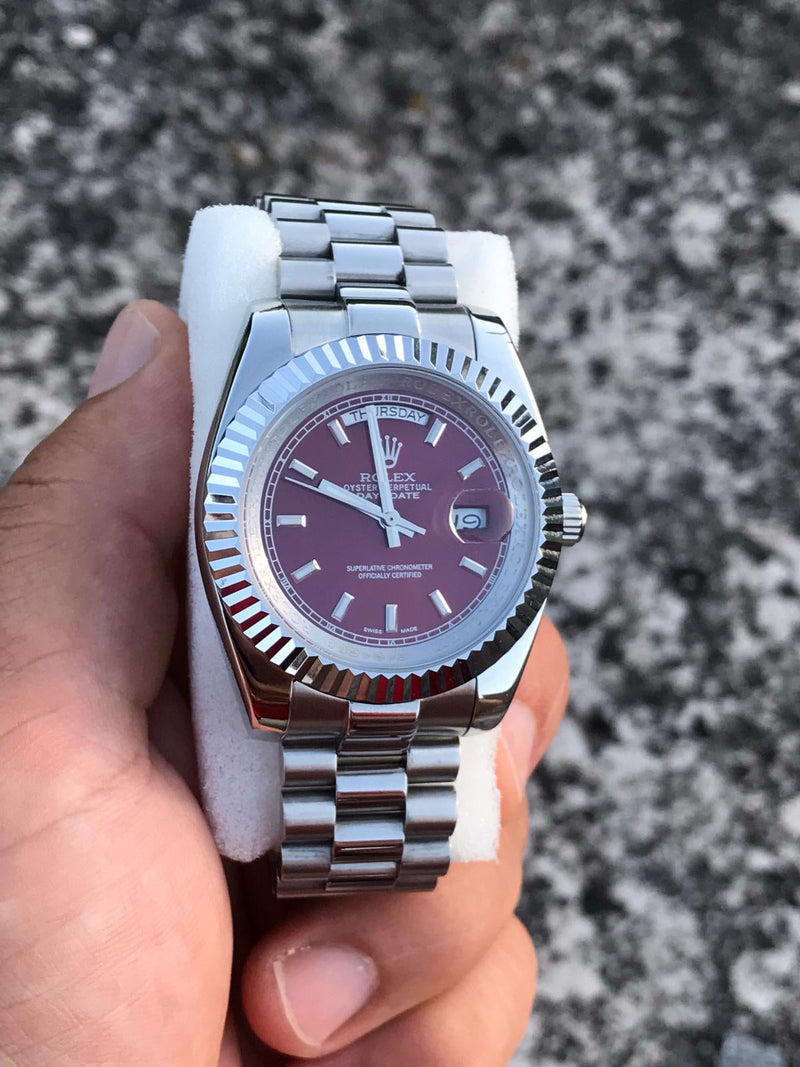 Rolex Daydate red dial