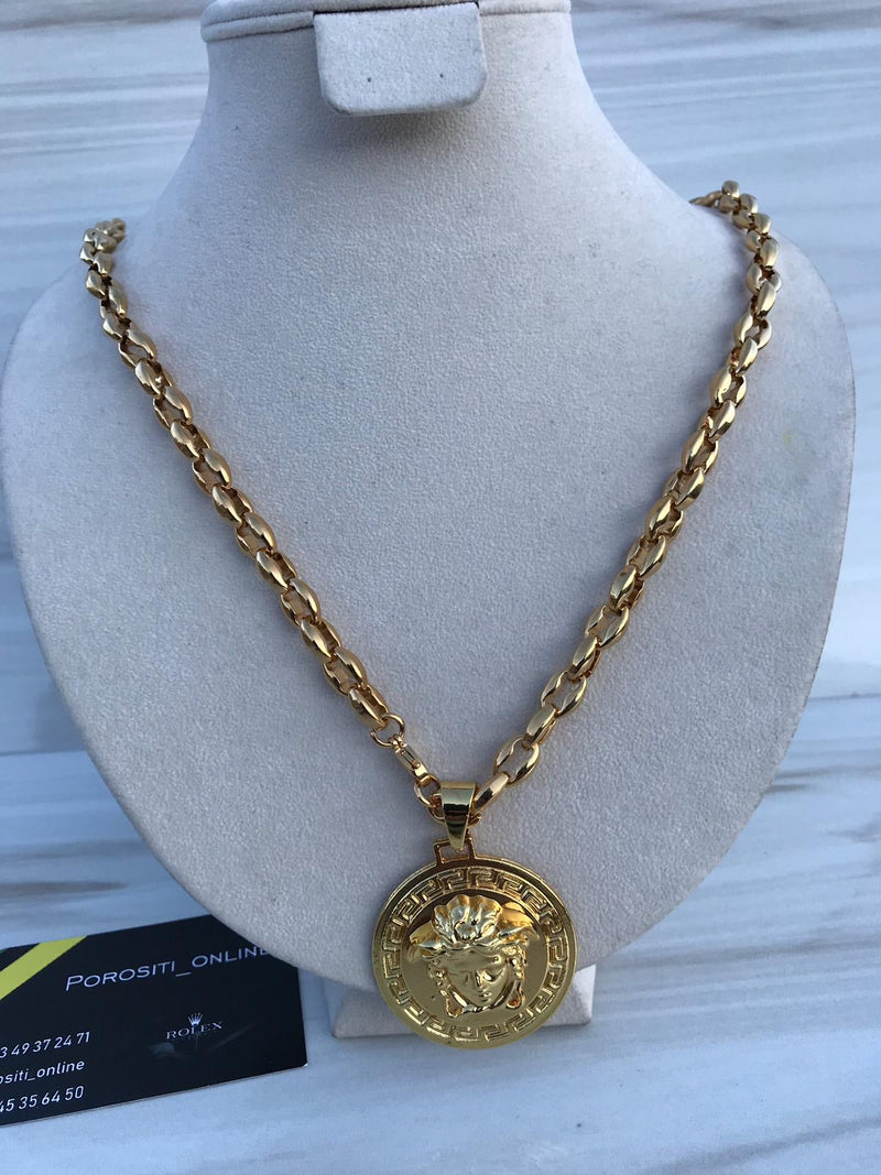 Full Gold color Medusa Necklaces