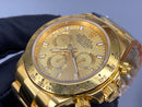 Best Replica 24 karat gold Rolex Daytona Full Gold Cosmograph 1:1 Doublete ETÁ
