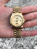 Rolex Datejust gold colour with Diamonds