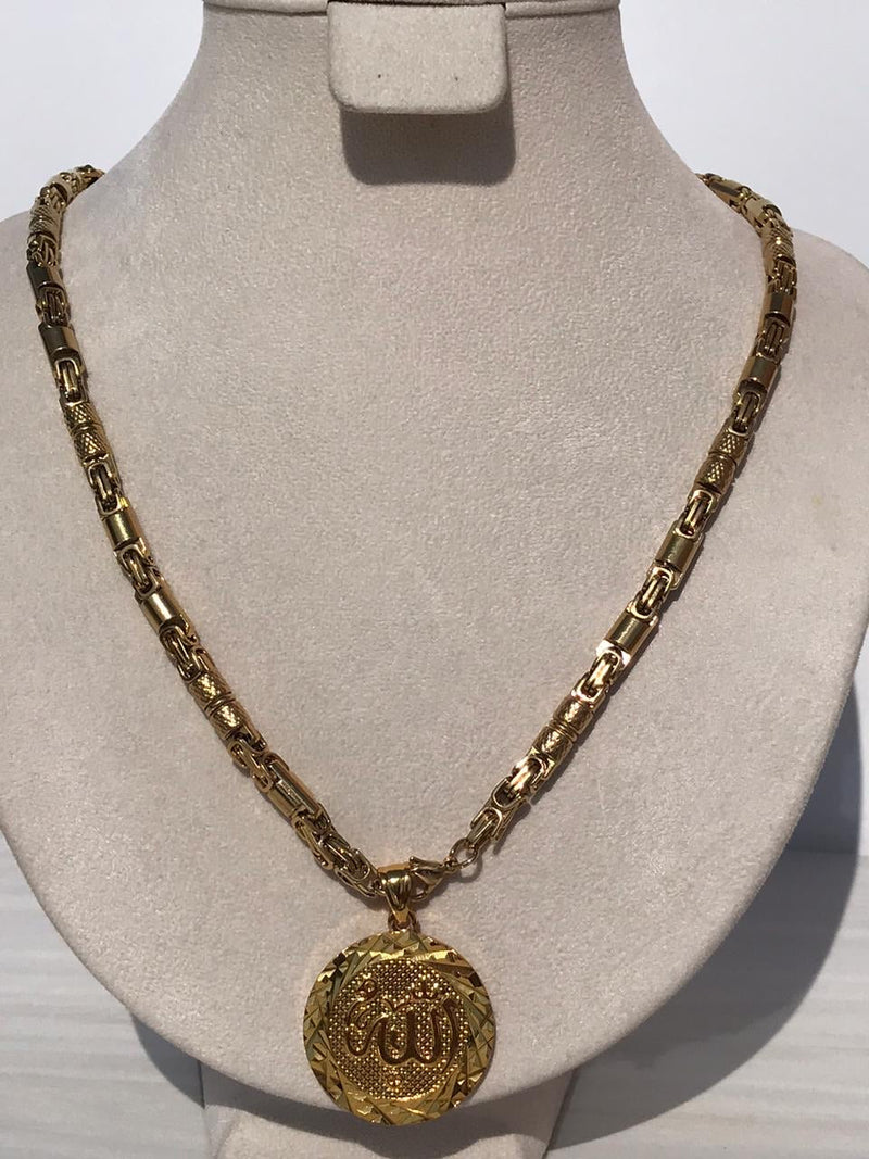 Full standard Gold color Islam sign Necklaces