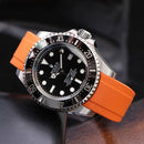 Rolex orange sea dweller with black strap