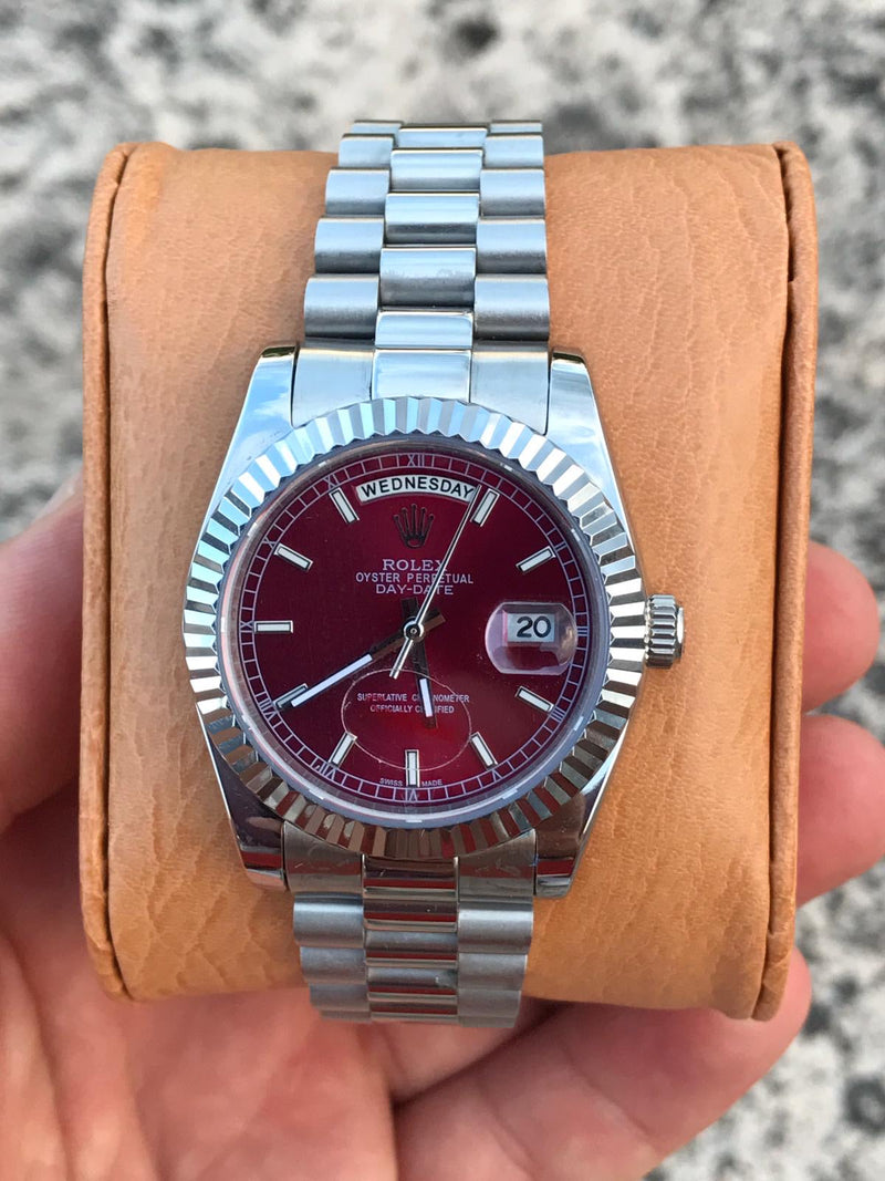 Rolex Daydate red dial