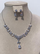 Zircon diamonds Necklace bling bling rocks with zircon ears
