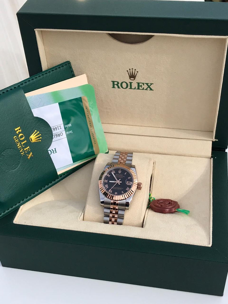 Rolex Datejust bicolor with Roman numbers