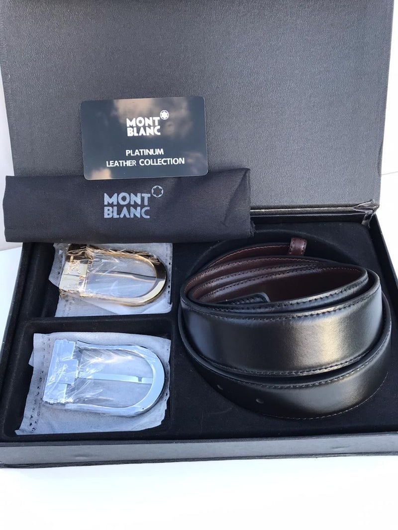 Montblanc Reversible Calfskin belt