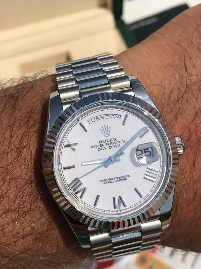 Rolex Daydate Silver 3255 1:1 Doublete ETÁ