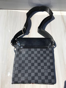 LV black shoulder bag L V