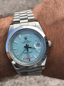Rolex Daydate with blue light dial