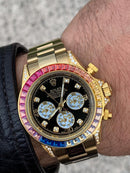 Rolex Gold Daytona Rainbow Iced Out
