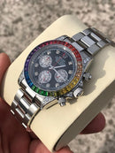 Rolex Silver Daytona Rainbow