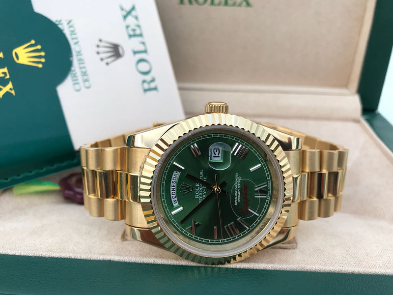 Rolex Daydate green hulk