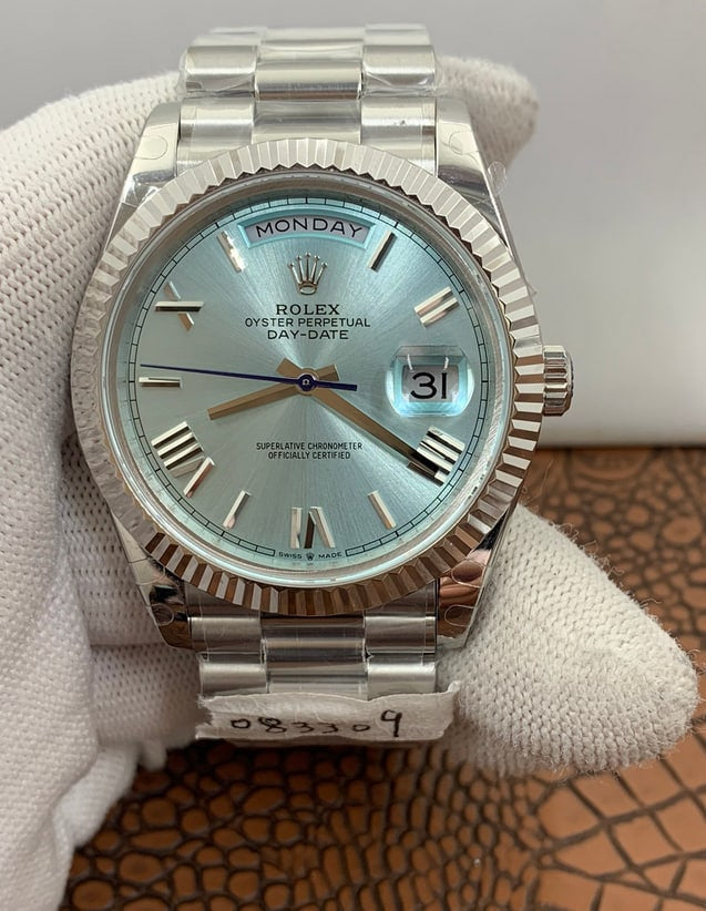 New Daydate romano tiffany dial 3135 1:1 Doublete ETÁ super clone