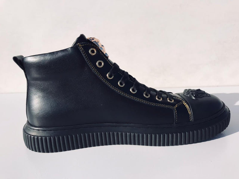 Best Replica Versace long black shoes - sneakers