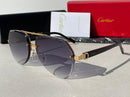 Gold Panthere De Cartier shape lll Sunglasses